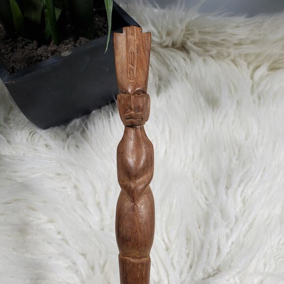 Hand-carved Wooden Tribal Fork - Picture 6 of 8